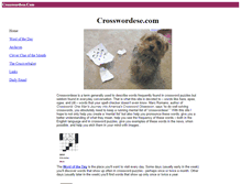 Tablet Screenshot of crosswordese.com